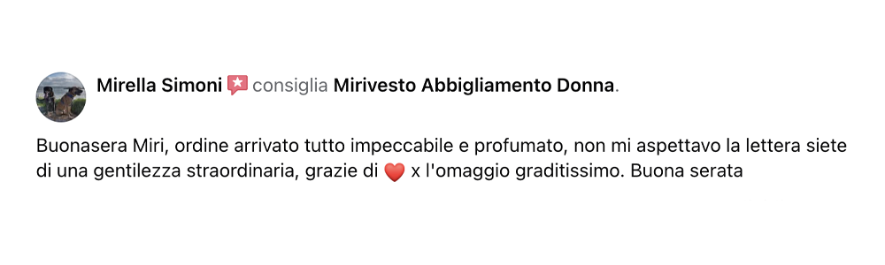 MIRIvesto Abbigliamento Donna Forlì - Recensione 1A